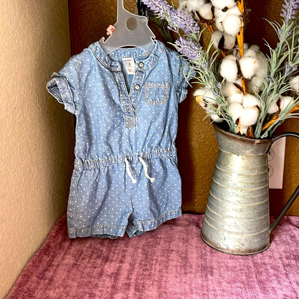 Baby girls, jeans, jumpsuit 6 months